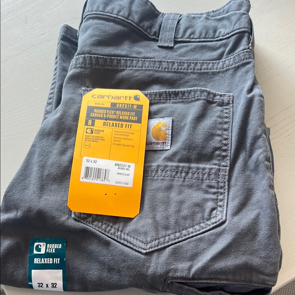 Carhartt Men's Gray Relaxed Fit Jeans